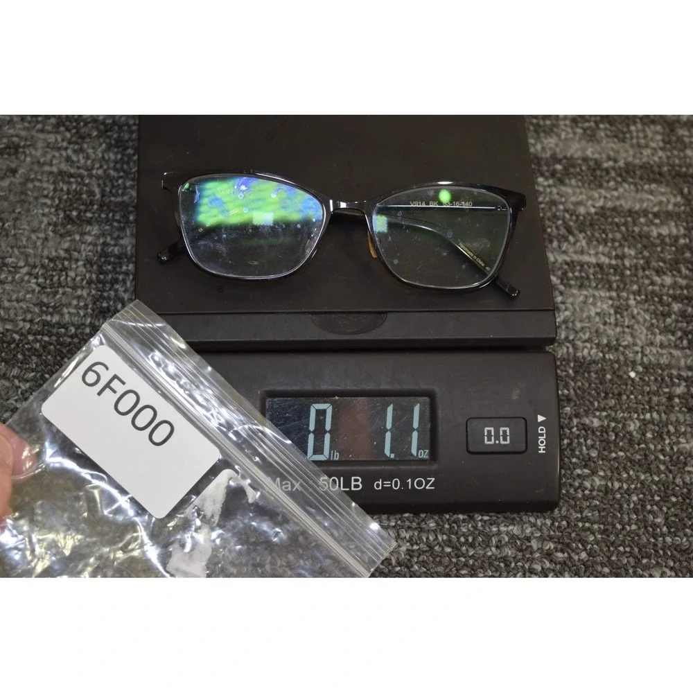 Vera Wang V914 BK Black Cat Eye Eyeglasses Frames 53-16-140 Crystal‎ Accents